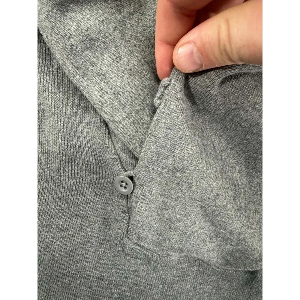 Polo Ralph Lauren‎ Shawl Collar Knit Sweater Pullover Size XXL 2XL Cotton Gray